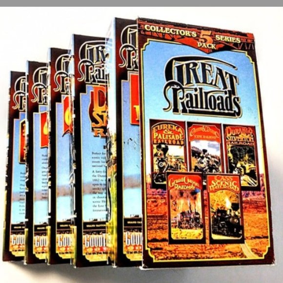 TRAIN & RAILROAD VHS ~ 2 COLLECTOR SETS-7 Tapes ~ Train Rides & Great Railroads - Picture 14 of 15